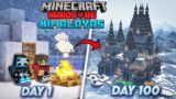 We Survived 100 Days In Himalayas In Minecraft Hardcore!