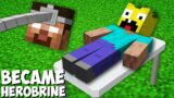 Why did THEY TURN ME INTO HEROBRINE FOR 24 HOURS in Minecraft ! BECAME THE SCARY HEROBRINE !
