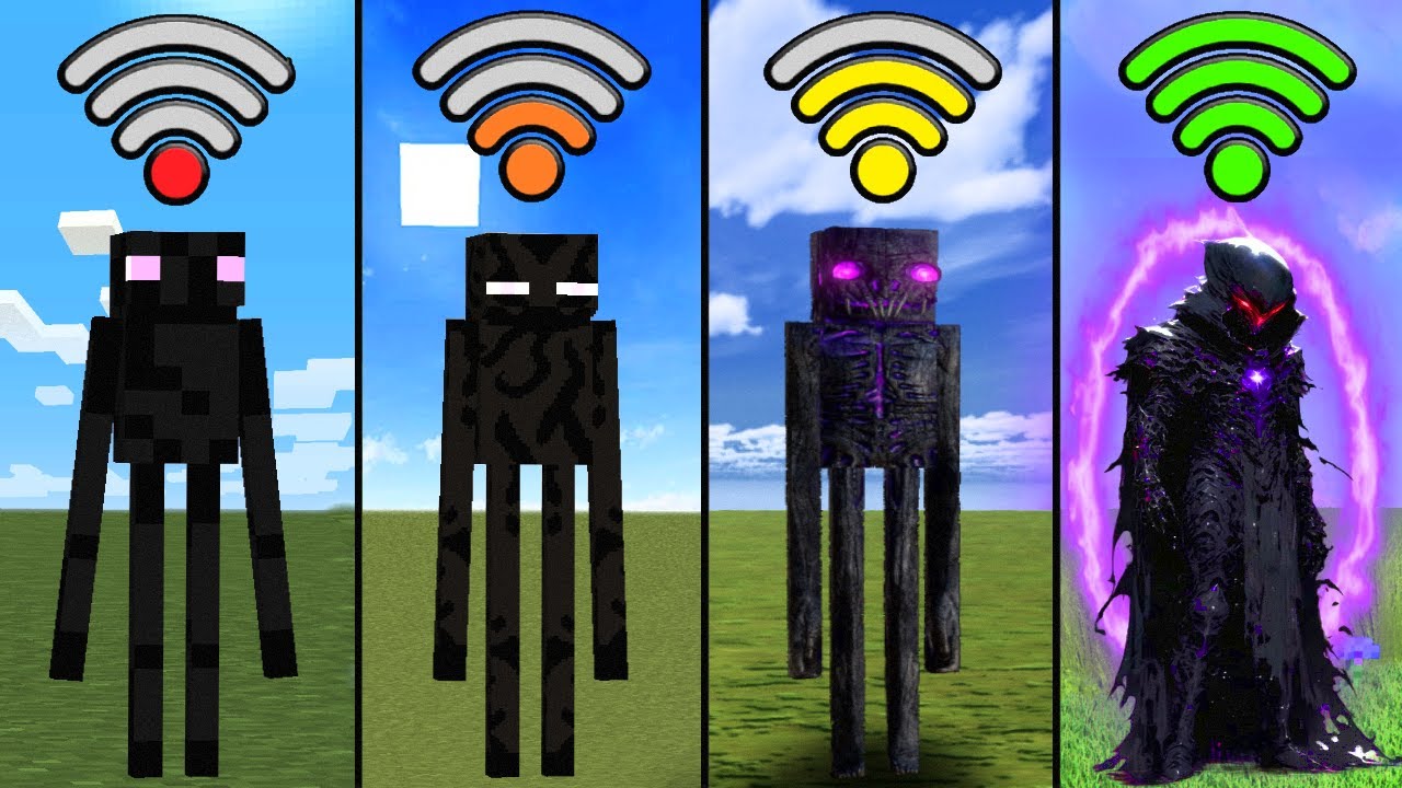 enderman with different Wi-Fi in Minecraft - Minecraft videos