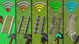 rails physics with different Wi-Fi in Minecraft