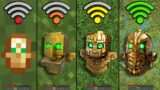 totem of undying physics with different Wi-Fi in Minecraft