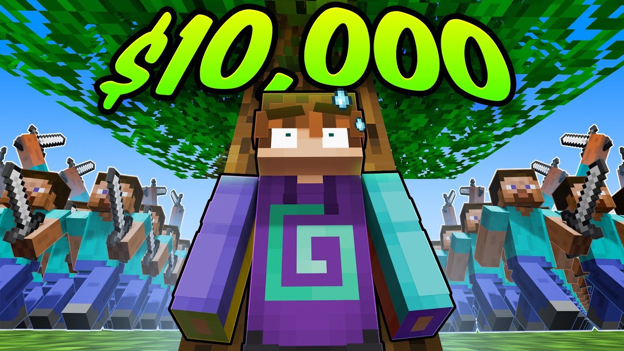 $10,000 Minecraft Manhunt! - Minecraft videos