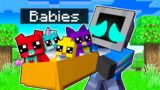Adopting SMILING CRITTERS BABIES in Minecraft!