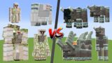 All Iron Golems vs All Ravager Mutant mobs – Minecraft Mob Battle