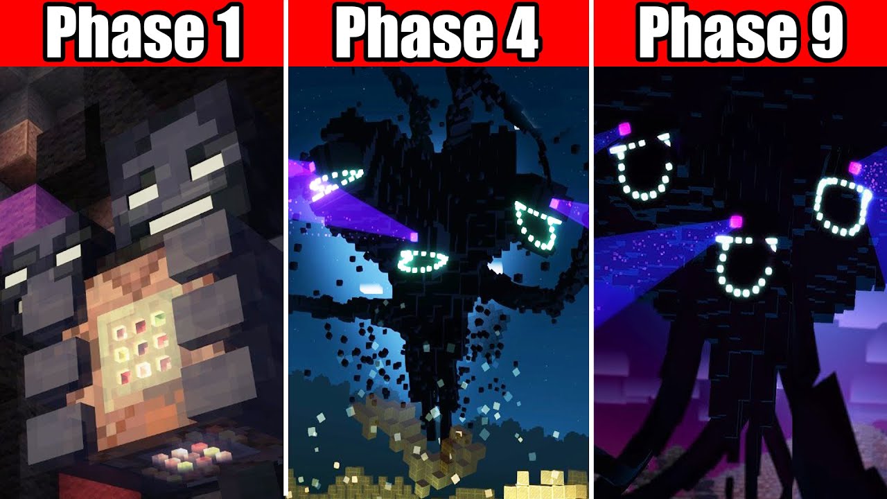 All Phases Wither Storm in Minecraft Story Mode! - Minecraft videos