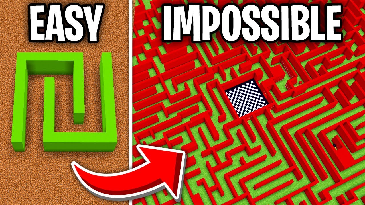 I Built the HARDEST Maze in Minecraft Hardcore! - Minecraft videos