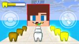 JJ Smile Rush Game with Mikey – Dentist Simulator – Maizen Minecraft Animation