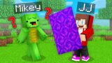 JJ Use FAKE PORTAL To Prank Mikey in Minecraft (Maizen)