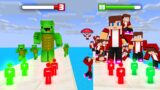 JJ vs Mikey in Clone Army Rush Game – Maizen Minecraft Animation