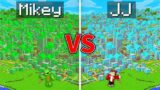 Mikey EMERALD vs JJ DIAMOND Village Survival Battle in Minecraft (Maizen)