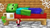Mikey and JJ Built a House inside Zombie’s BED in Minecraft (Maizen)