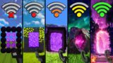 Minecraft nether portals with different Wi-Fi be like
