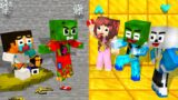 Monster School : Squid Game x BRAVE ZOMBIE PROTECT POOR HEROBRINE FROM BULLIES – Minecraft Animation