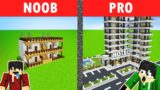 NOOB VS PRO: HOTEL BUILD CHALLENGE | Minecraft OMOCITY (Tagalog)