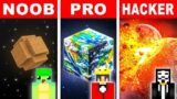 NOOB vs PRO: GIANT PLANET HOUSE Build Challenge in Minecraft