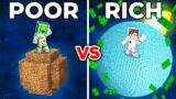 Poor Mikey SPACE School vs Rich JJ SPACE School Survival Battle in Minecraft ? (Maizen)