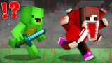 SCARY JJ Speedrunner vs Mikey Hunter in Minecraft Maizen!