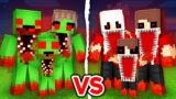 Scary Maizen Family vs EXE Mikey Family Battle in Minecraft! – Parody Story(JJ and Mikey TV)