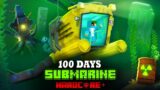 Surviving 100 Days On A Submarine In INFECTED OCEAN! – Hardcore Minecraft
