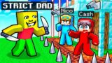 WEIRD STRICT DAD vs Most Secure Minecraft House