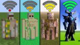 iron golem with different Wi-Fi in Minecraft