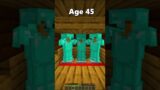 Bases At Different Ages (World's Smallest Violin) #shorts #minecraft