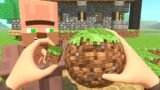 A Circle Block Of Grass – Minecraft Animation