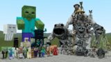 ALL MINECRAFT MOBS VS ALL ZOONOMALY MONSTERS In Garry's Mod!