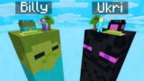 Billy Zombie vs Ukri Enderman CHUNK Challenge in Minecraft!