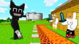 Cartoon Cat vs Security House – Minecraft