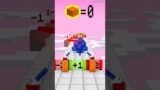 HELP SONIC MATH RUN CHALLENGE ESCAPE FROM POLICE MAN with Sonic #minecraft #shorts