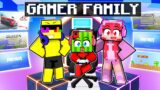Having A GAMER FAMILY In Minecraft!