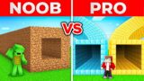 JJ And Mikey NOOB vs PRO Tunnel SURVIVAL Battle in Minecraft Maizen