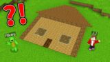 JJ and Mikey Found CURSED FLAT House – Maizen Parody Video in Minecraft