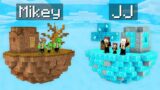 Mikey Family POOR vs JJ Family RICH Island Survival Battle in Minecraft (Maizen)