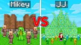 Mikey TINY Kingdom vs JJ GIANT Kingdom Survival Battle in Minecraft (Maizen)