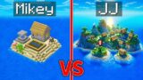 Mikey Tiny vs JJ Giant ISLAND Battle in Minecraft (Maizen)
