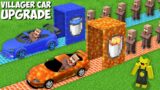 New LAVA vs WATER CARS FOR VILLAGERS FACTORY in Minecraft ! VEHICLE UPGRADE !