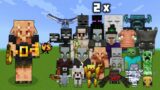 Piglin Brute vs 2x All Minecraft Mobs