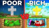 Poor Mikey GRAVE vs Rich Family JJ GRAVE Survival Battle in Minecraft ! – Maizen