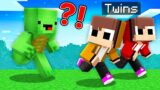 TWINS BABY Speedrunner vs Hunter : JJ vs Mikey in Minecraft Maizen!