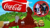 We Survive Village vs Coca Cola Flood in Minecraft…