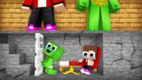 Baby Mikey & Baby JJ Escaped From STRICT PARENTS BUNKER in Minecraft (Maizen)