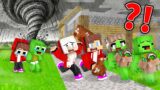 Baby Mikey & Baby JJ Survived The Tornado Alone in Minecraft (Maizen)