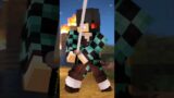 Fight With A Zombie In MINECRAFT