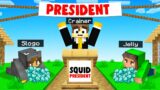 I BECAME THE PRESIDENT In SQUID ISLAND! (Minecraft)