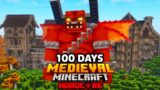 I Survived 100 Days in MEDIEVAL Minecraft Hardcore!