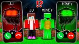 JJ Creepy House Head vs Mikey House Head CALLING at 3:00am to JJ and MIKEY ! – in Minecraft Maizen