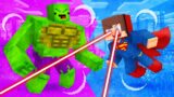 JJ Superman vs Mikey Hulk Survival Battle in Minecraft (Maizen)