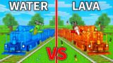 JJ's LAVA Train vs Mikey's WATER Train ELEMENTAL Build Battle in Minecraft – Maizen